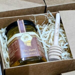 Bee Inspired - Raw Honey & Dipper Gift Set