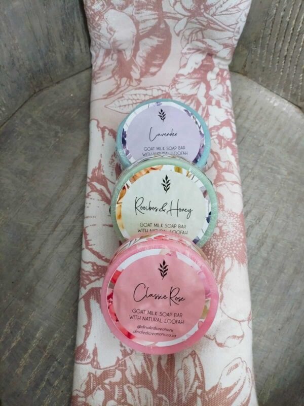 Dinaledi Creations - Goat Milk Loofah Soap Bar