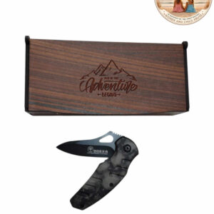 Grey Cammo Pocket Knife Gift Box