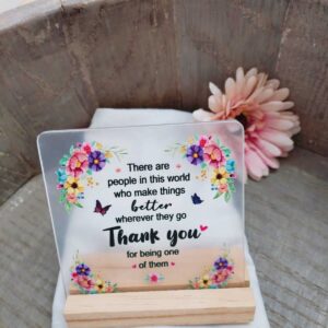 Teacher Appreciation Perspex Desk Stand