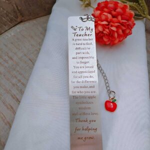 Teachers Appreciation Bookmark