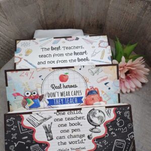 Teachers Wooden Chocolate Box