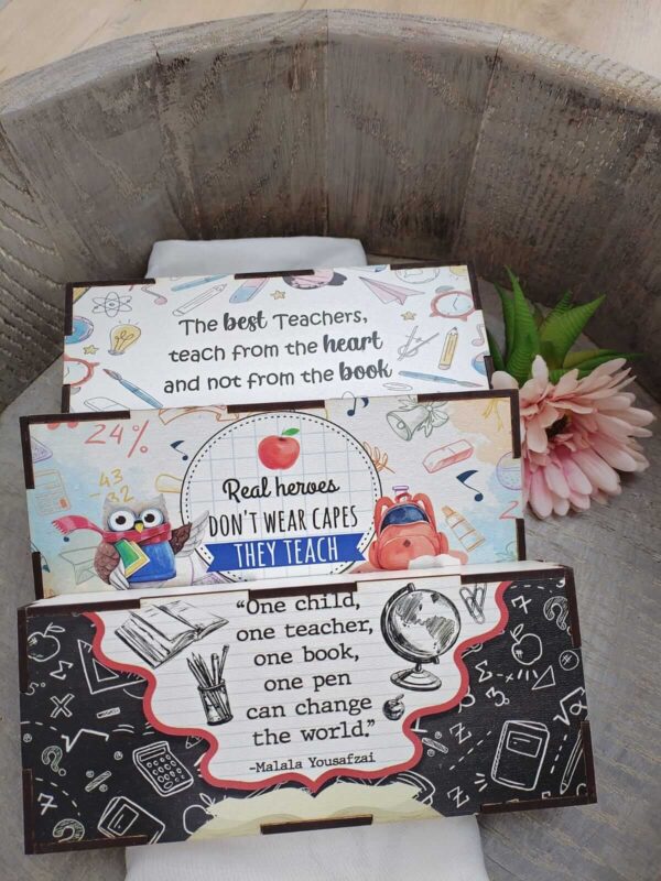 Teachers Wooden Chocolate Box